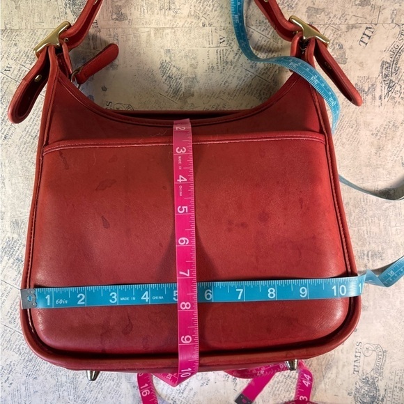 Vintage Coach Red 9366 Legacy Shoulder/Crossbody Bag Made in USA - Picture 11 of 14